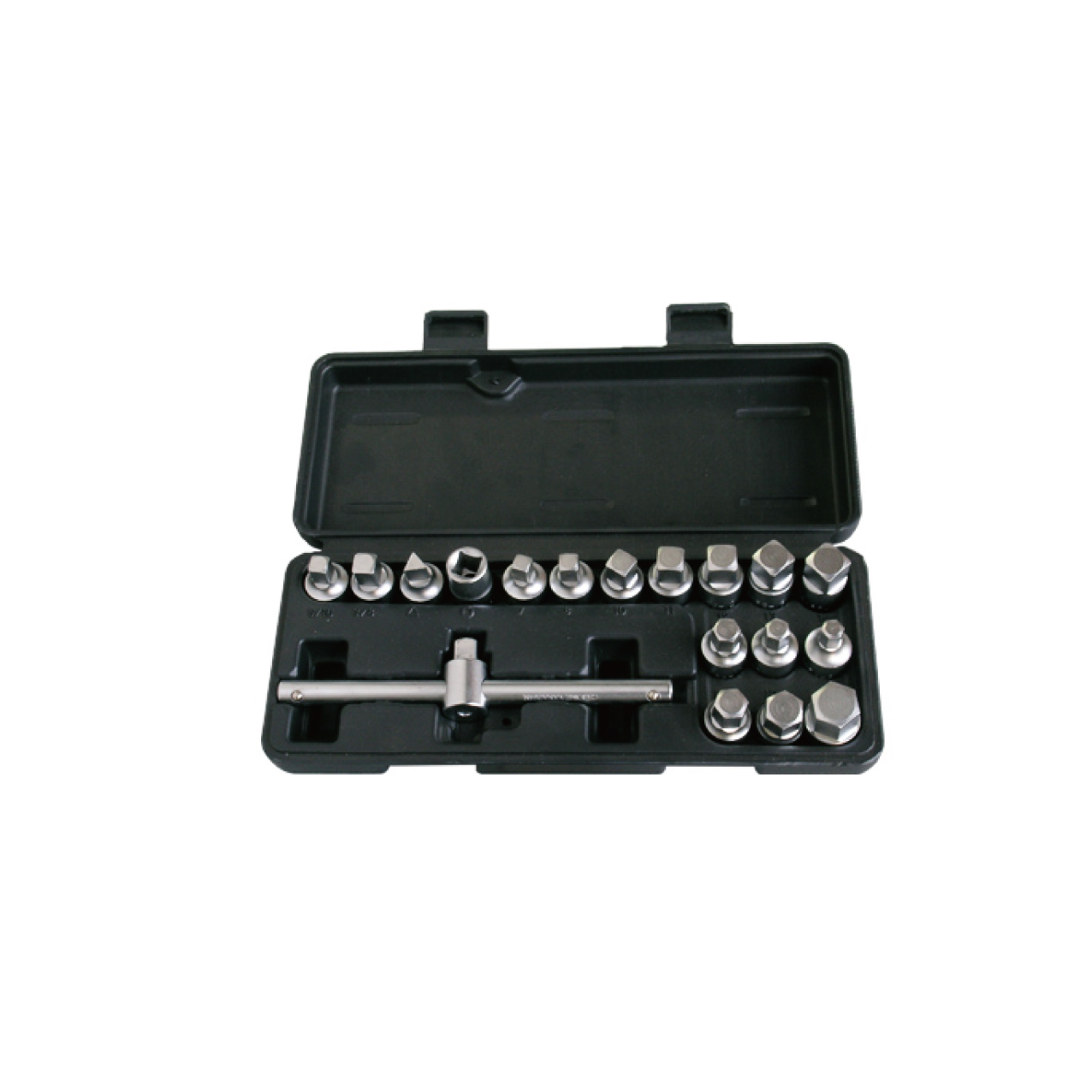  18PCS 3/8 DR.MASTER DRAIN PLUG KEY SET(36mmL)